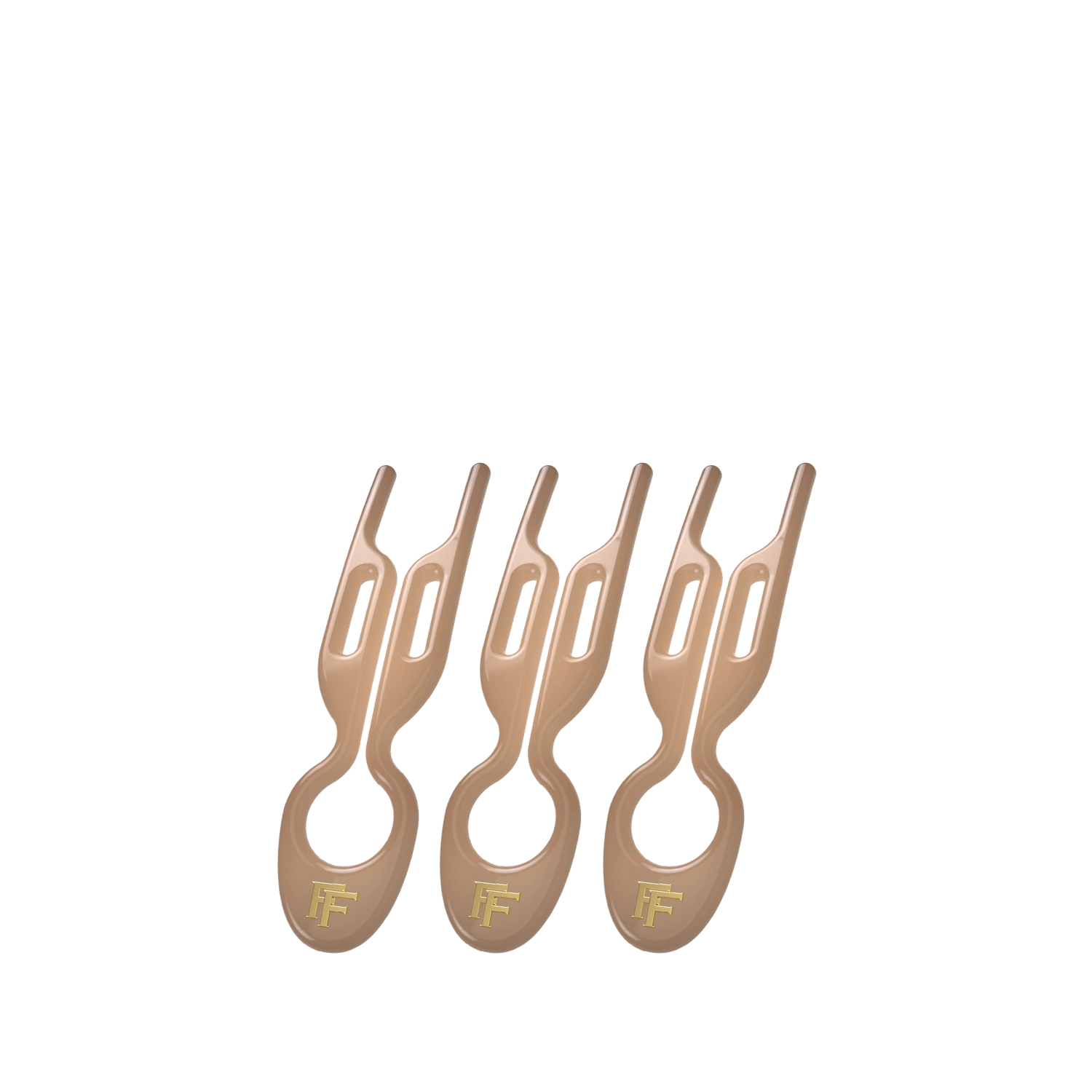 Fiona Franchimon Nº 1 HAIRPIN Saç Tokası Satin Sand 3 Adet