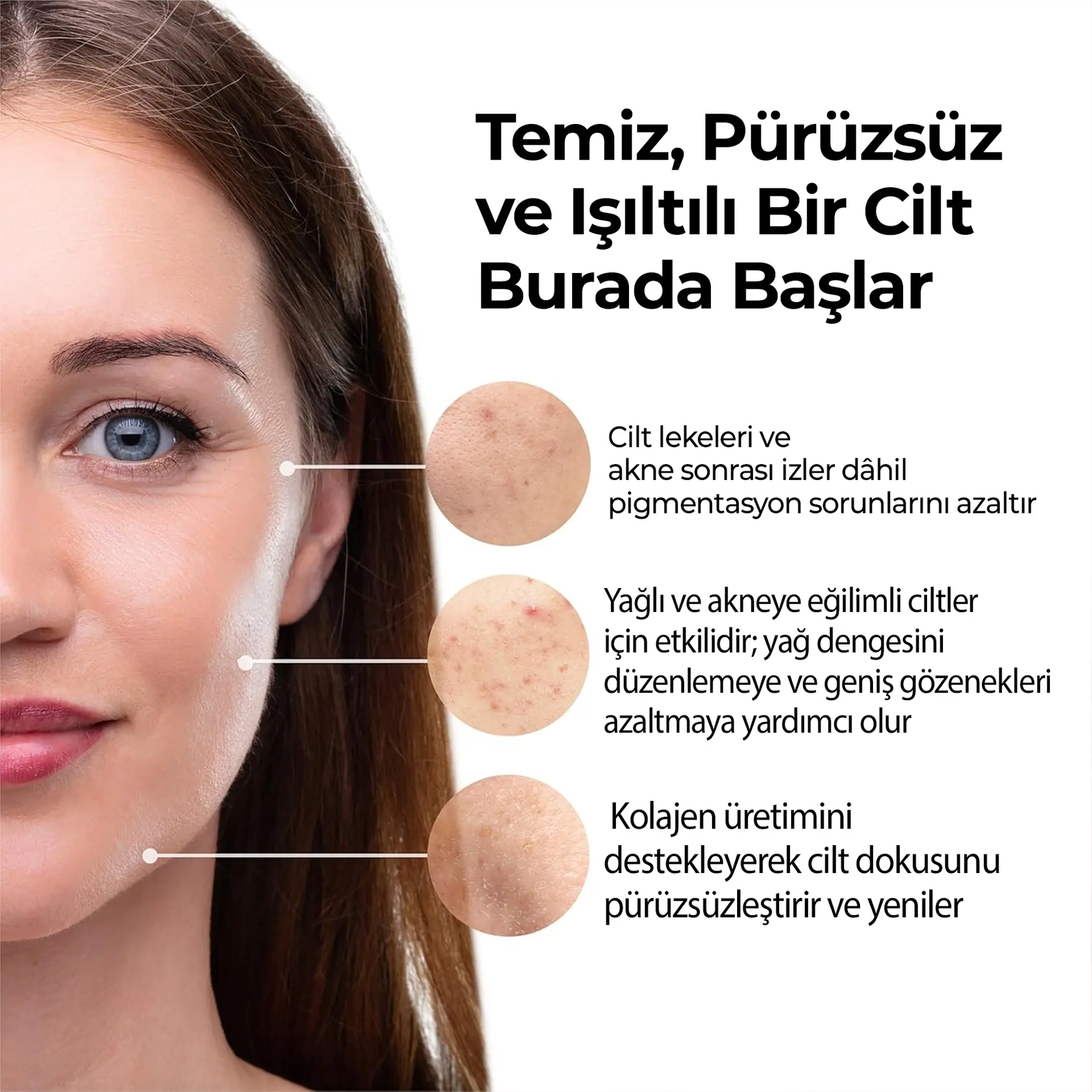Temiz, Pürüzsüz ve Işıltılı Bir Cilt Burada Başlar