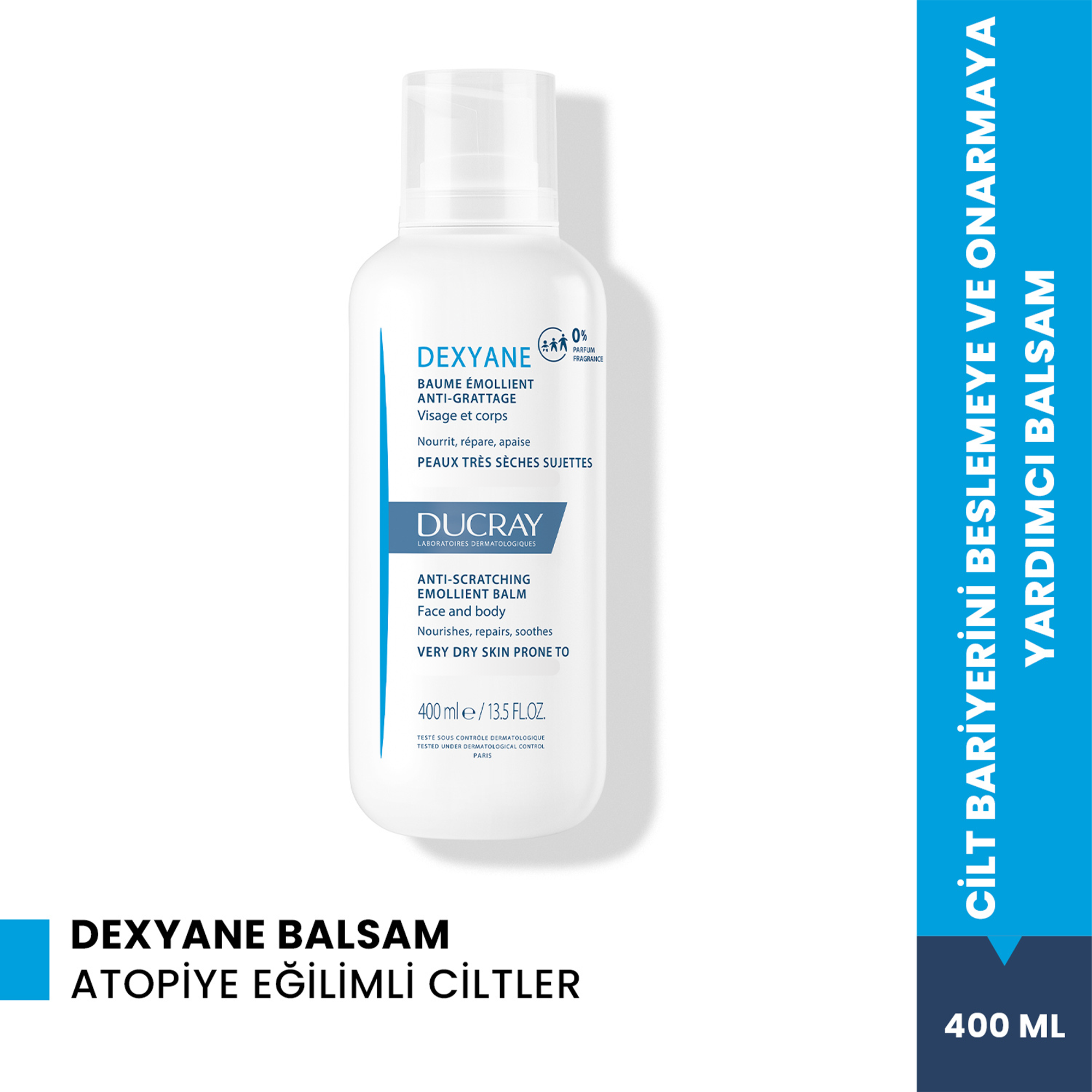 Ducray Dexyane Kuruluk Karşıtı Nemlendirici Balsam 400 ml - Cildi Derinlemesine Besleyen ve Yumuşatan Günlük Nemlendirici