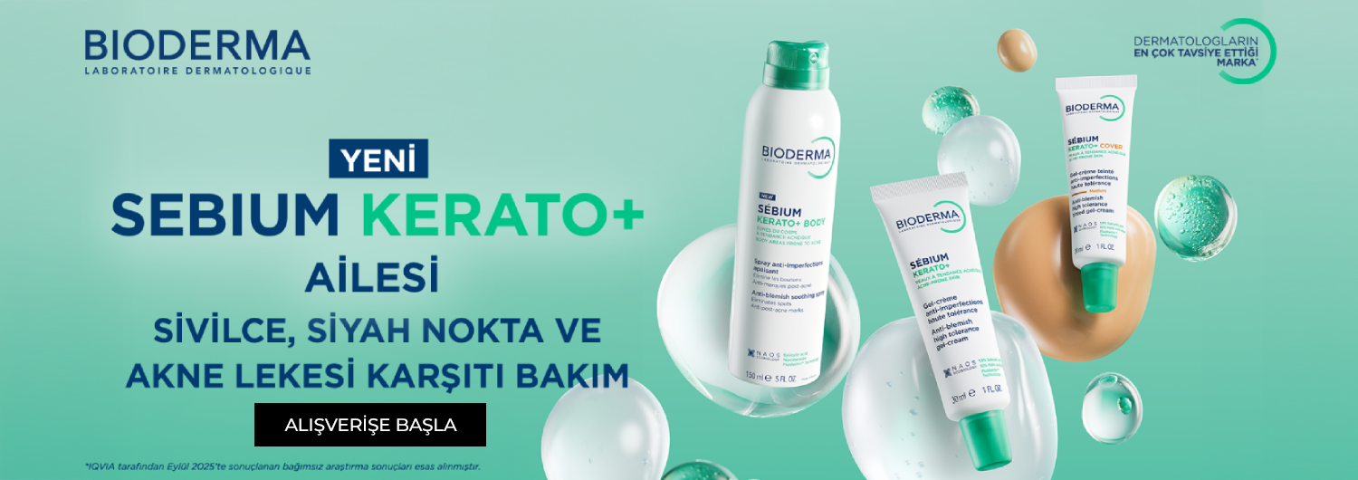Bioderma SebiumaBioderma Sébium Kerato+ ile Akne ve Leke Karşıtı Bakımı Keşfet! Karma ve Yağlı Ciltler
