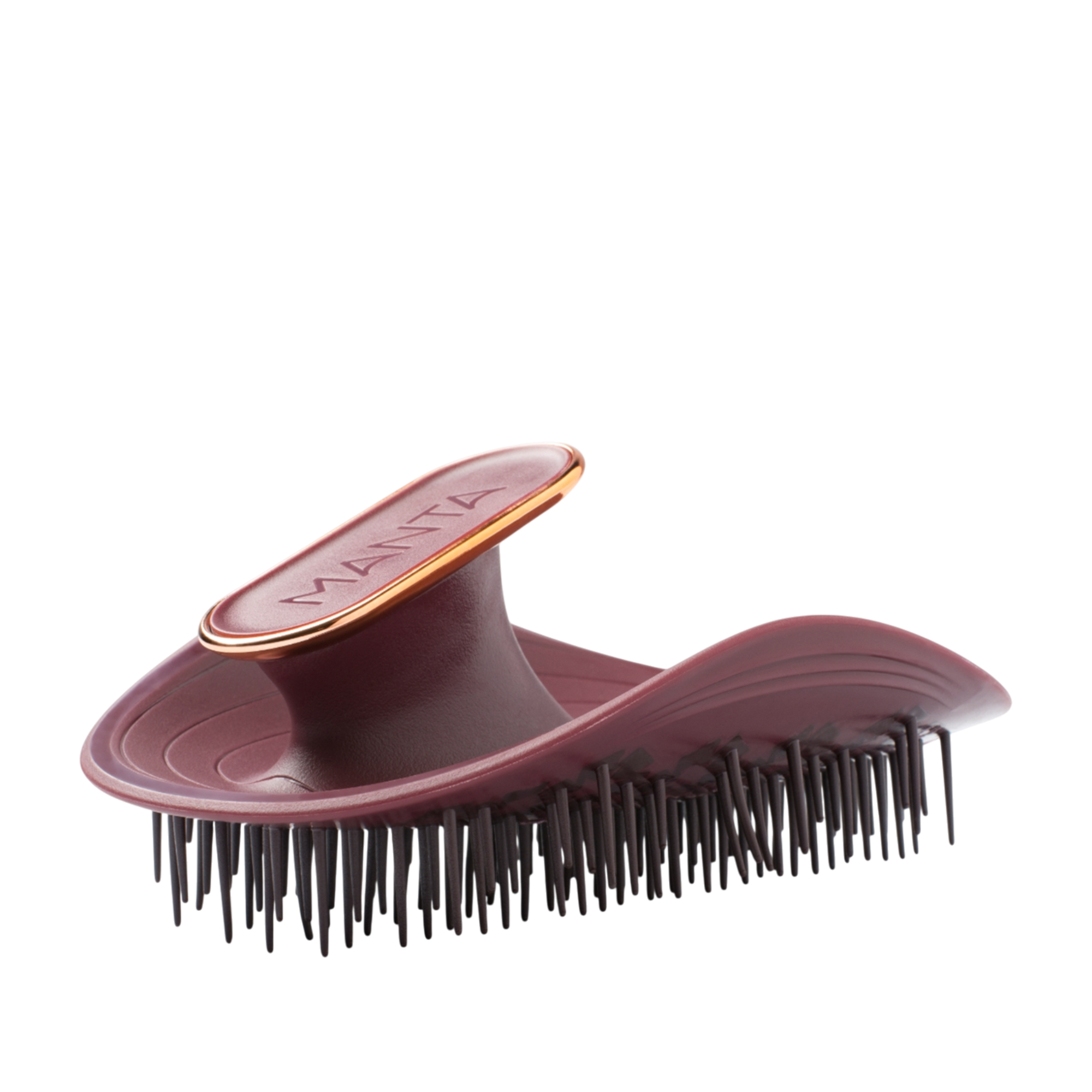 Manta Original Kırılgan Saç ve Hassas Saç Derisi İçin Fırça Burgundy Rose Gold
