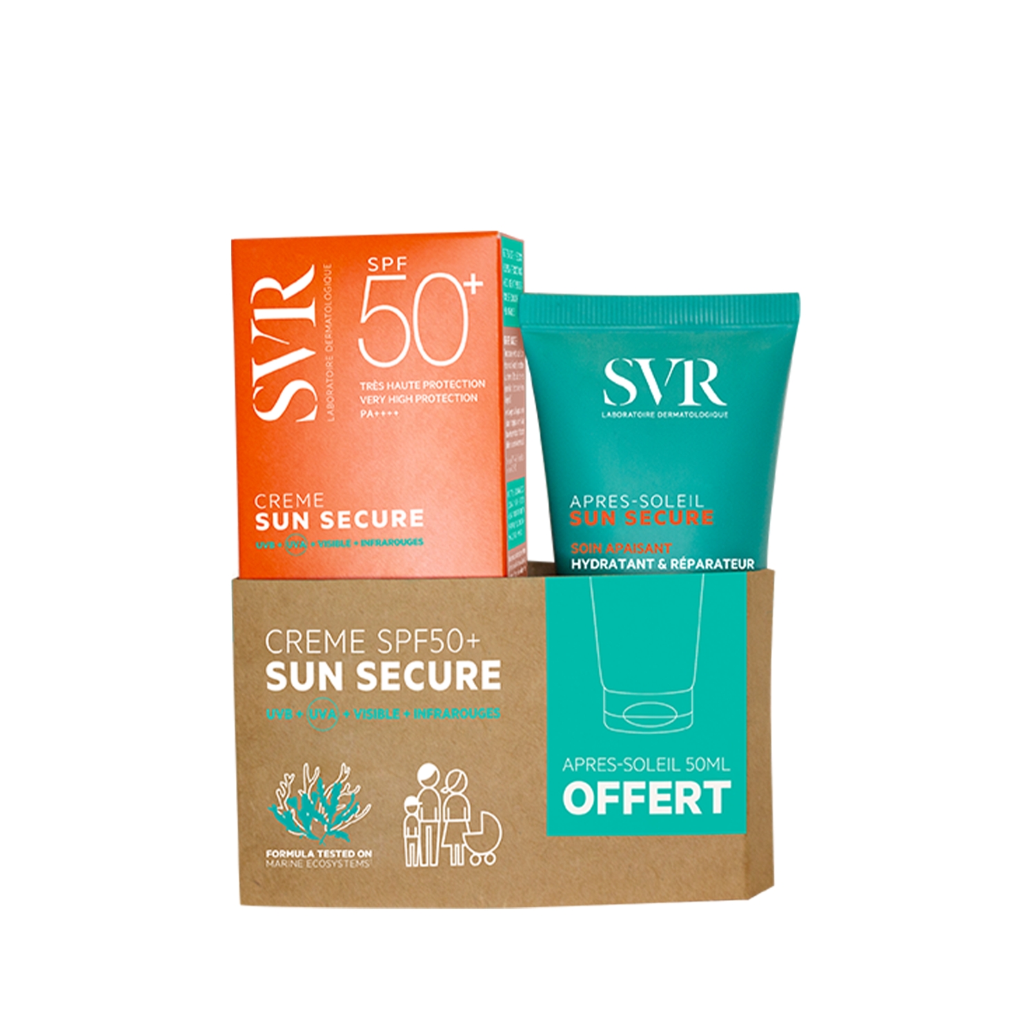 SVR Sun Secure Creme SPF50+ ve Lait Apres Soleil Güneş Sonrası Losyon 50 ml