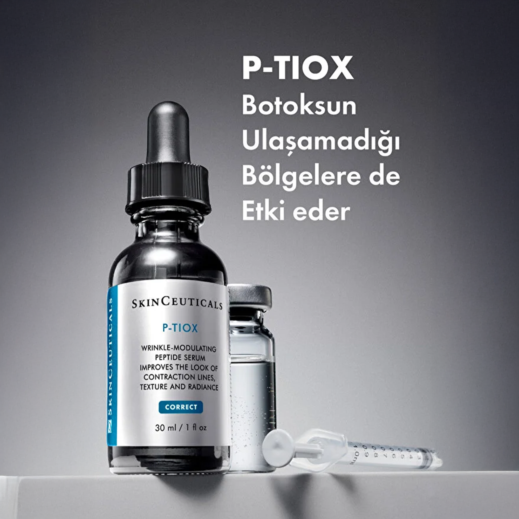 Skinceuticals P-TIOX Kırışıklık Görünümüne Karşı Peptit Serum 30 ml - Peptit teknolojisiyle cildin elastikiyetini artırır ve ciltteki ince çizgileri hedef alır.
