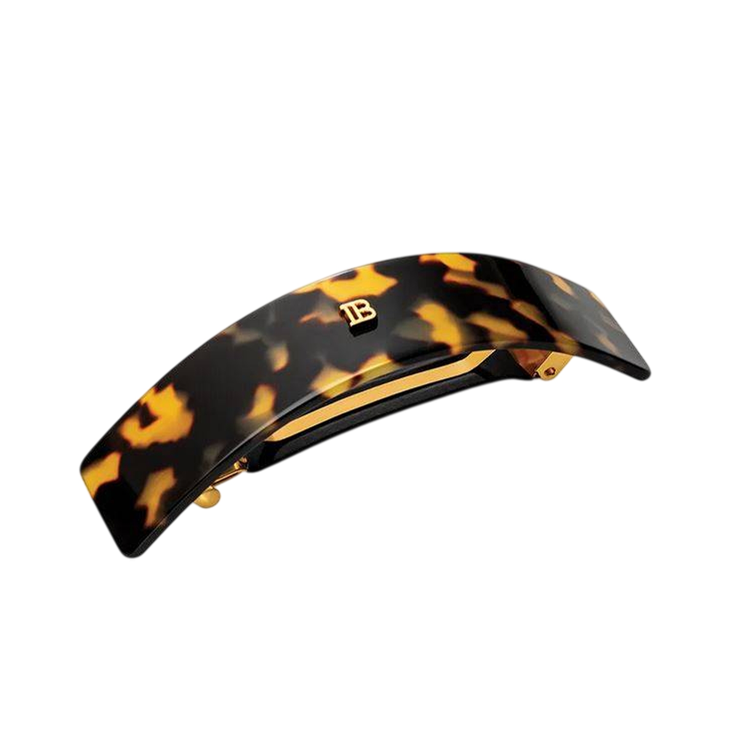 Balmain Cellulose Acetate Barrette Pour Cheveux Saç Tokası Büyük Tortoise Shell