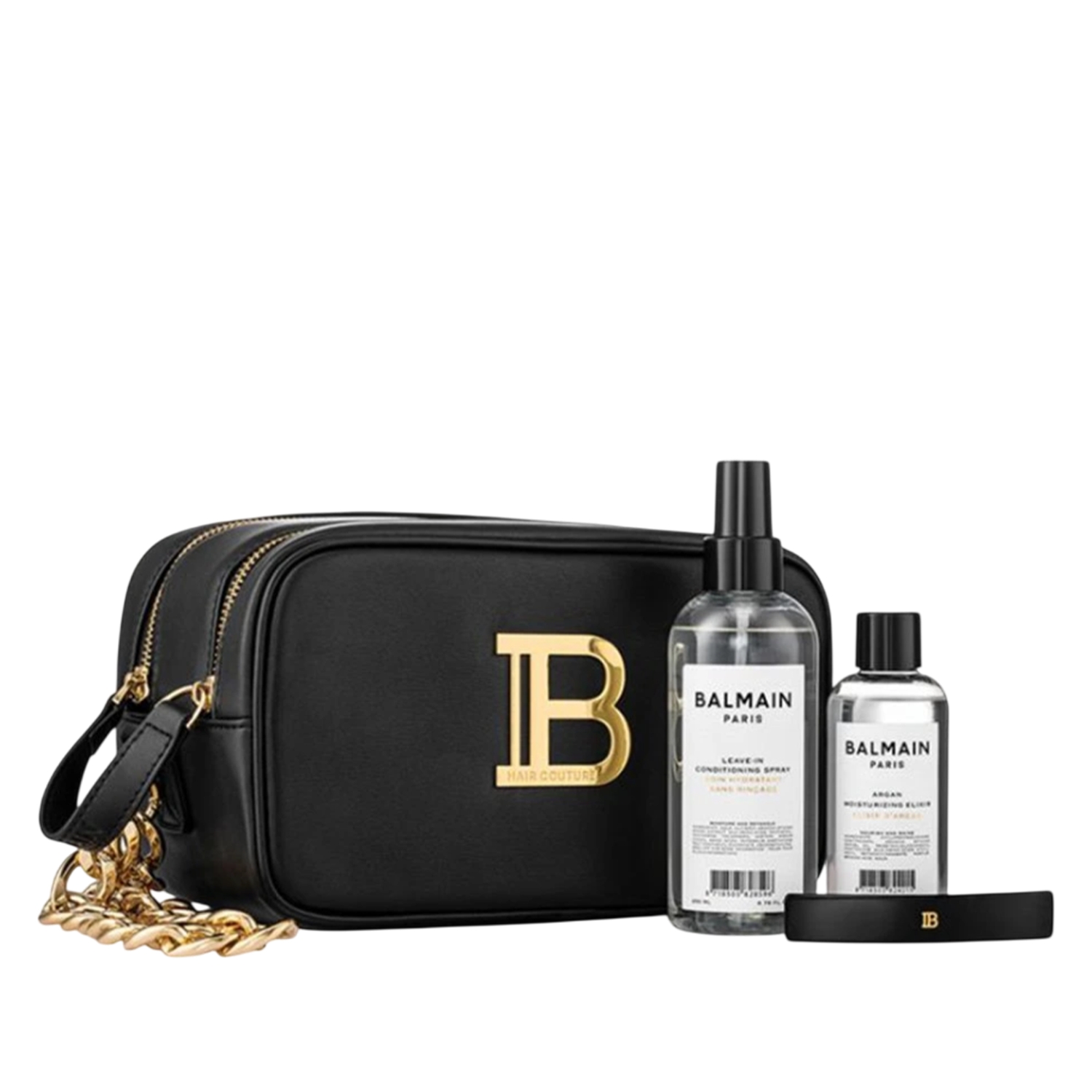 Balmain Toiletry Bag Çanta Siyah Altın