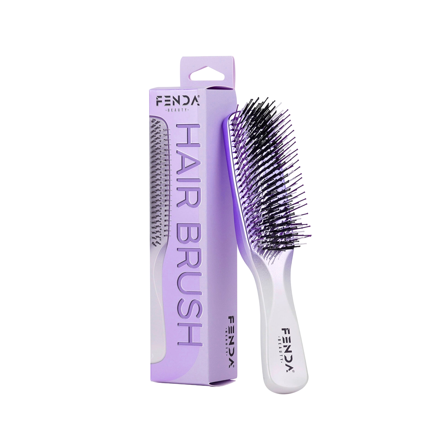 Fenda Dört Tarama Uçlu Profesyonel Saç Fırçası Metalic Purple 3PR