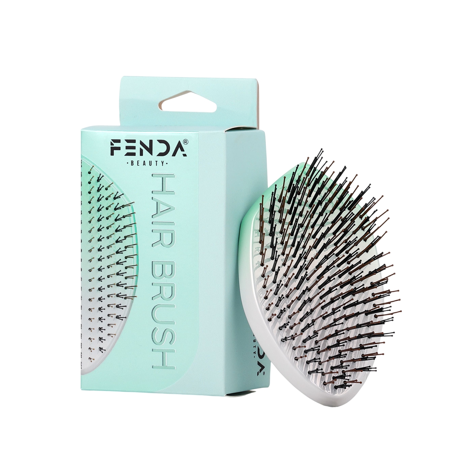 Fenda Profesyonel 4 Pinli Oval Saç Fırçası Aurora Green 2GR