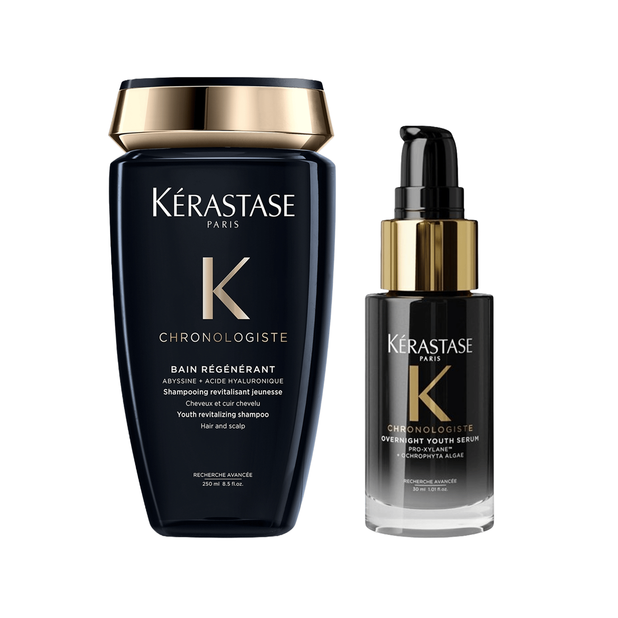 Kerastase Chronologiste Yenileyici Şampuan 250 ml ve Gece Bakım Serumu 30 ml