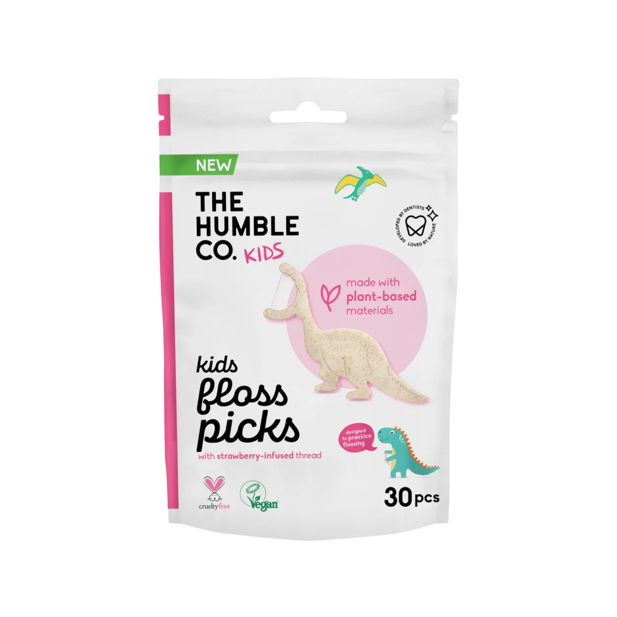 The Humble Co Kids Çocuklar İçin Kürdanlı Diş İpi 30 Adet