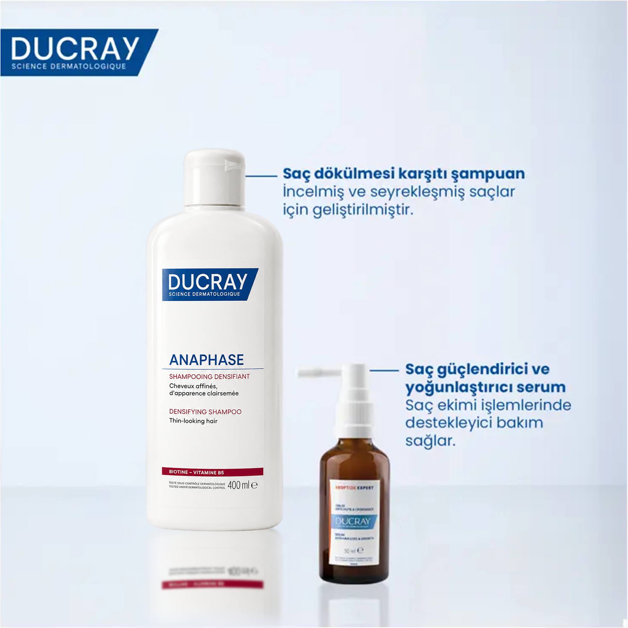 Ducray Anaphase+ Saç Dökülmesi Karşıtı Şampuan 400 ml - Zayıflamış Saçları Güçlendiren ve Dökülmeyi Azaltmaya Yardımcı Şampuan