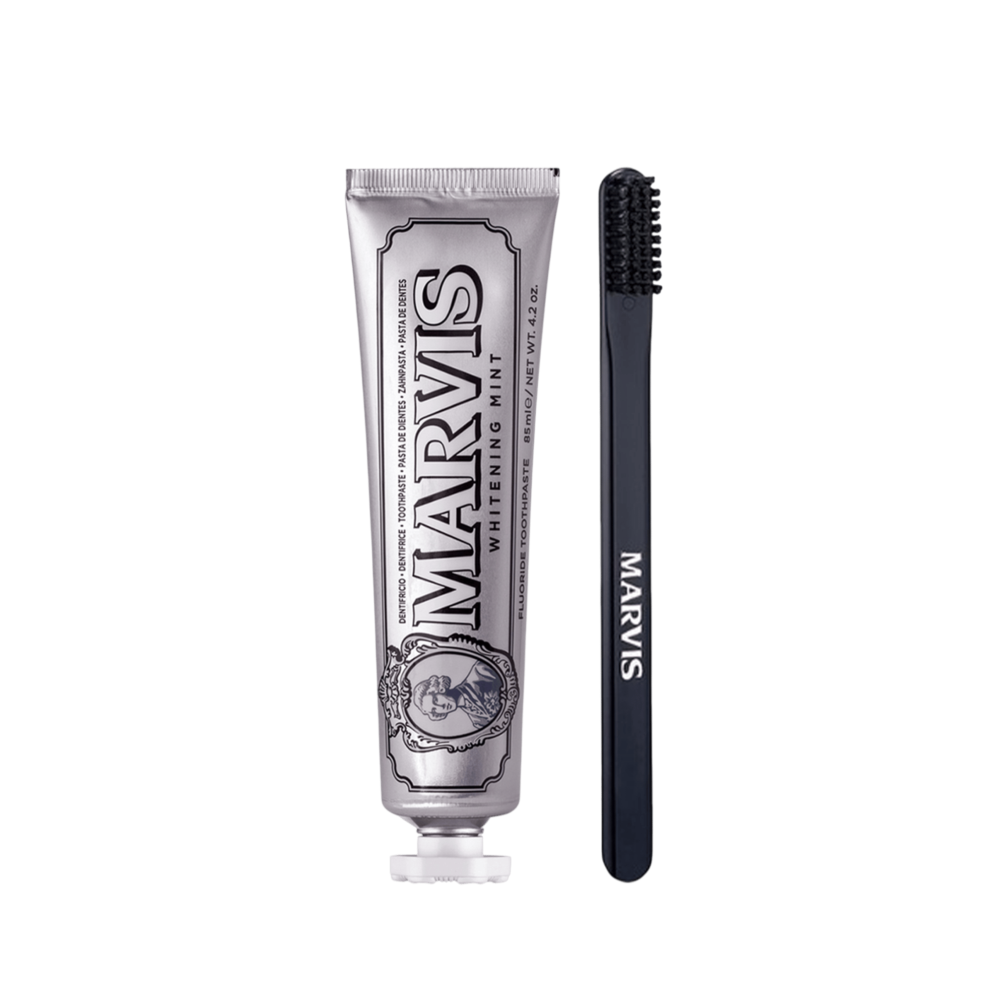 Marvis Whitening Mint Diş Macunu 85 ml 2 Adet ve Diş Fırçası
