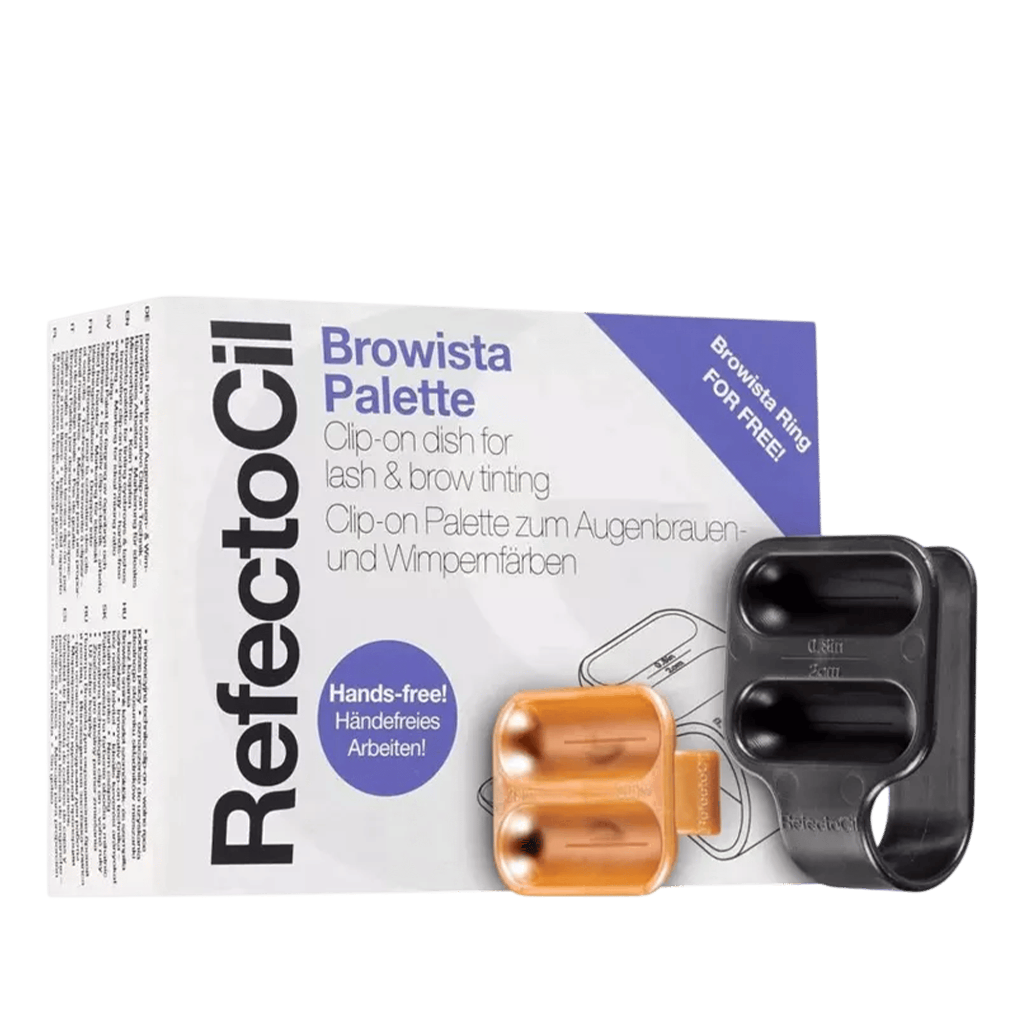 RefectoCil Brovista Palette 2 Bölmeli Uygulama Renk Paleti