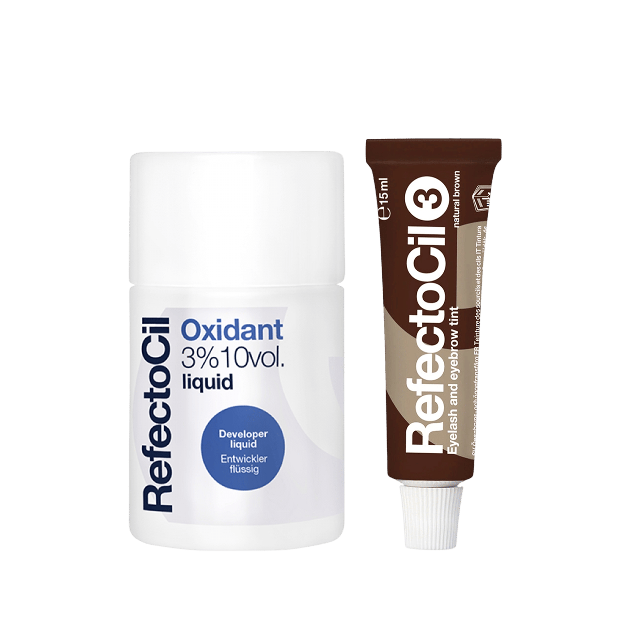 Refectocil Kaş ve Kirpik Boyası No:3 Kahve 15 ml + Oksidan 100 ml