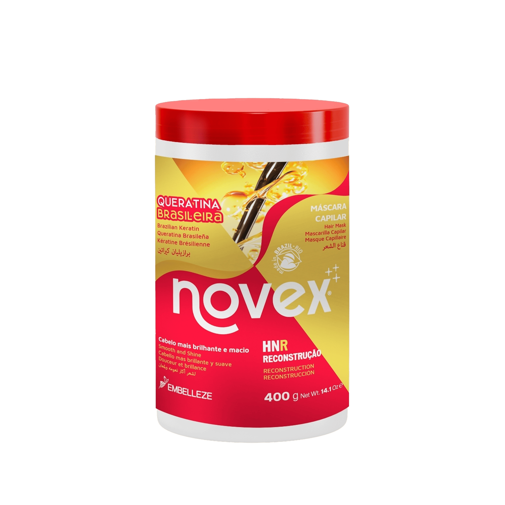 Novex Brazilian Keratin Kurumuş ve Zarar Görmüş Saçlar İçin Saç Maskesi 400 g