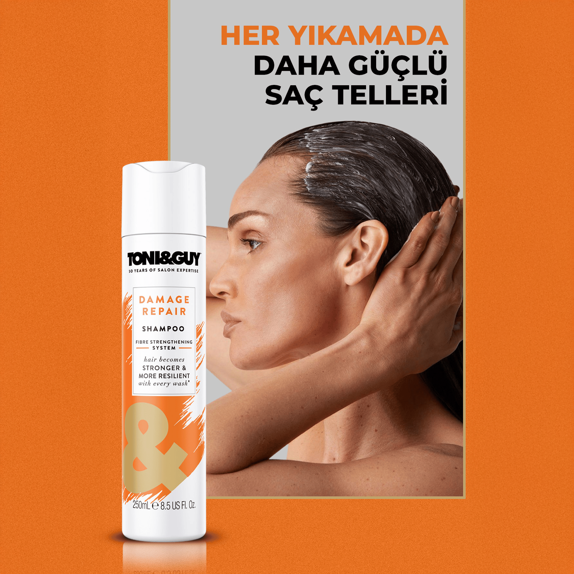 TONI&GUY Damaged Repair Shampoo Yıpranmış Saçlar için Şampuan 250