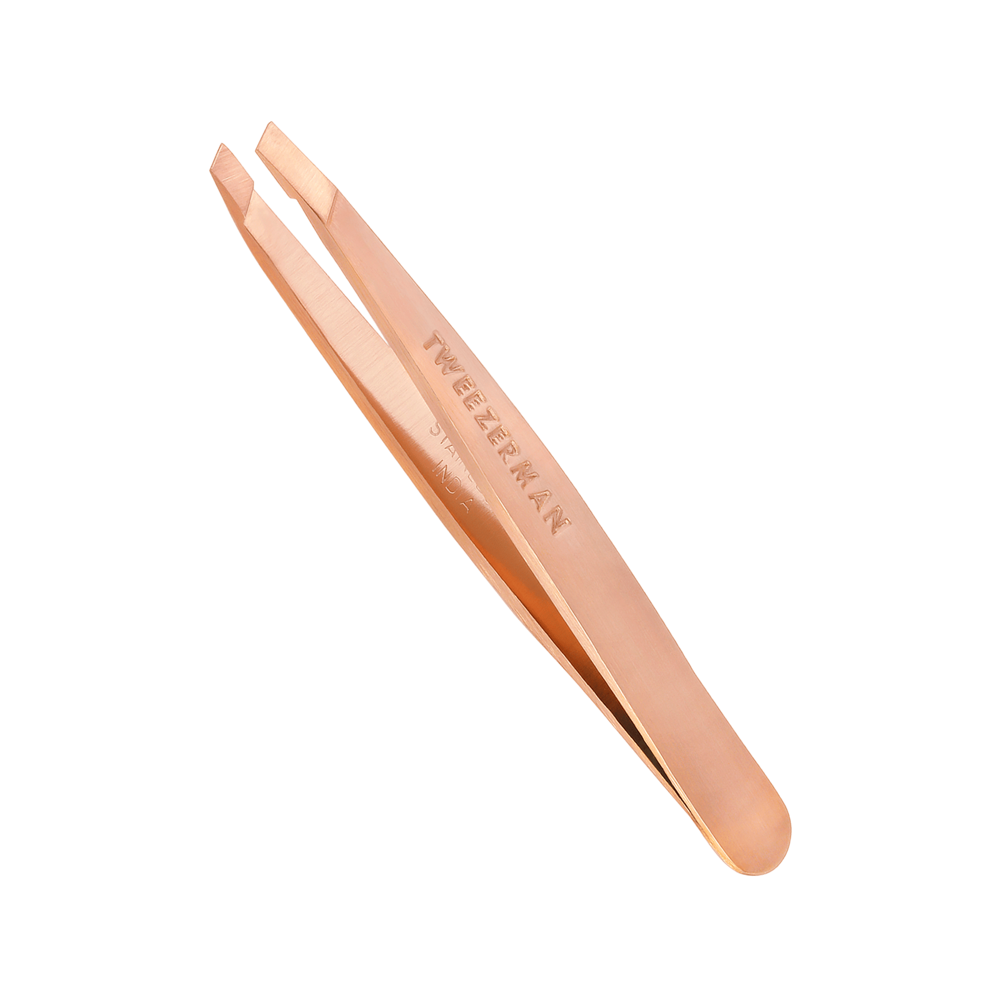TWEEZERMAN Mini Slant Tweezer Rose Gold Altın Pembe Cımbız