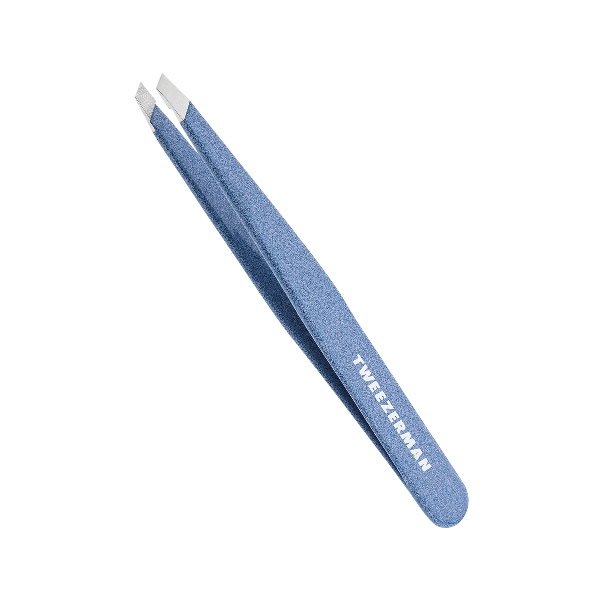 TWEEZERMAN Slant Tweezer Granite Sky Işıltılı Mavi Cımbız