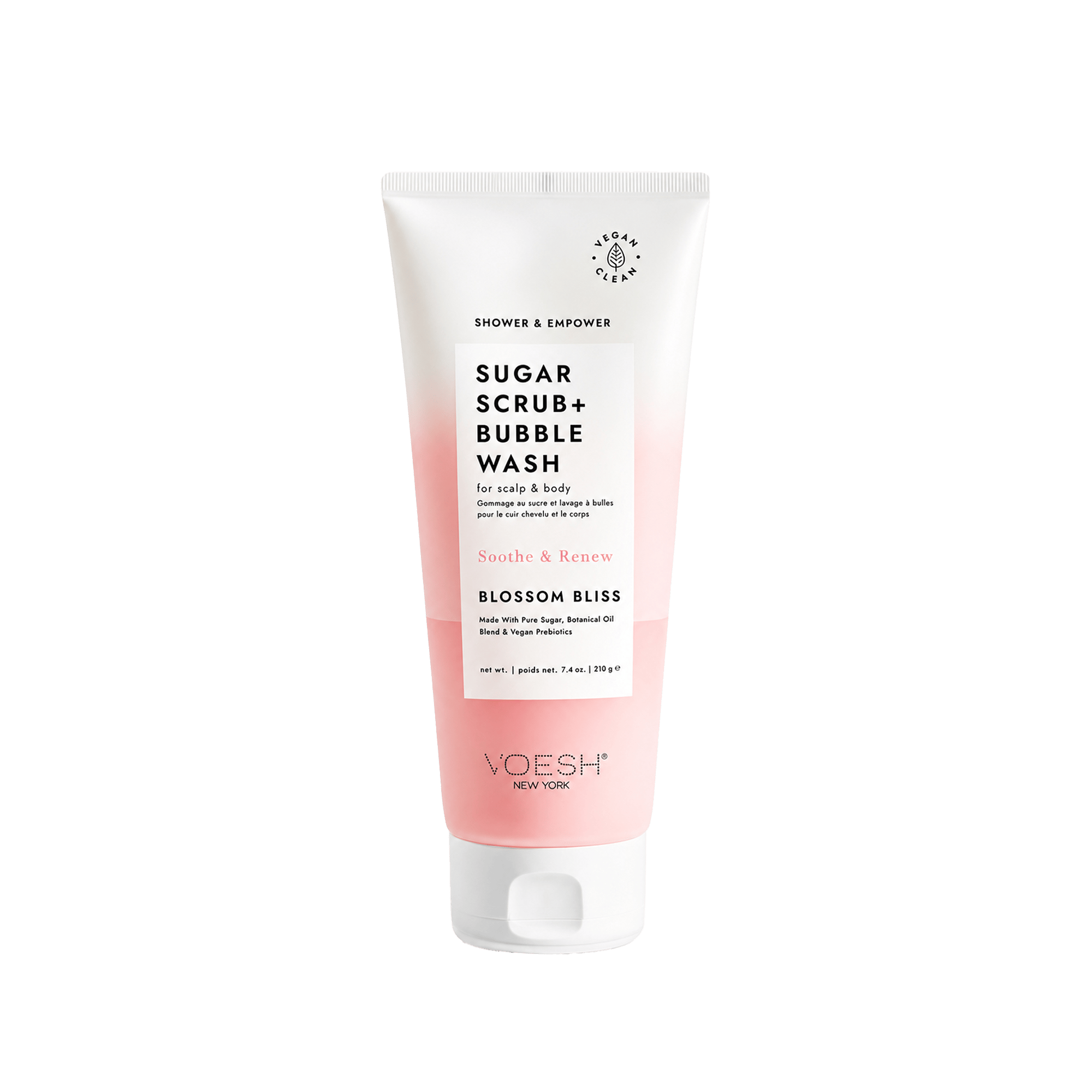 Voesh New York Sugar Scrub Baş Derisi ve Vücut İçin Köpüren Peeling Çiçek 210 g