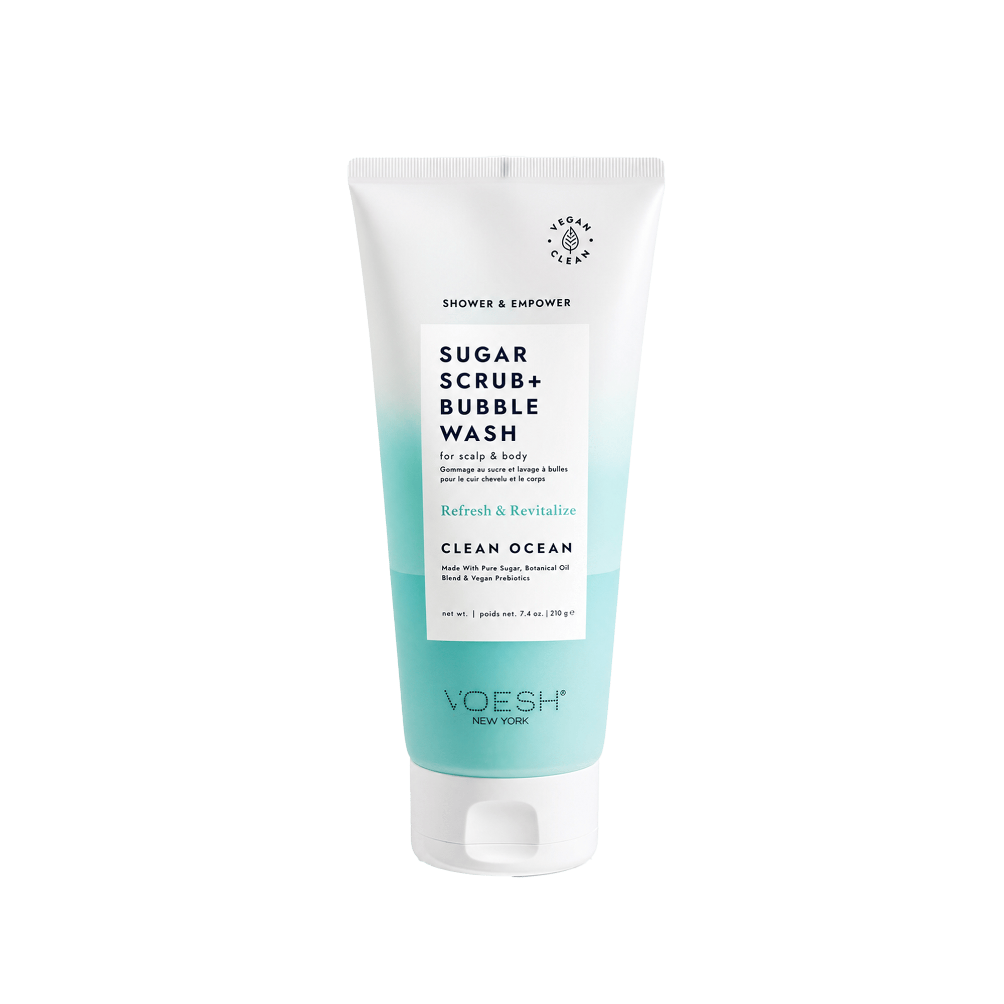 Voesh New York Sugar Scrub Baş Derisi ve Vücut İçin Köpüren Peeling Okyanus 210 g