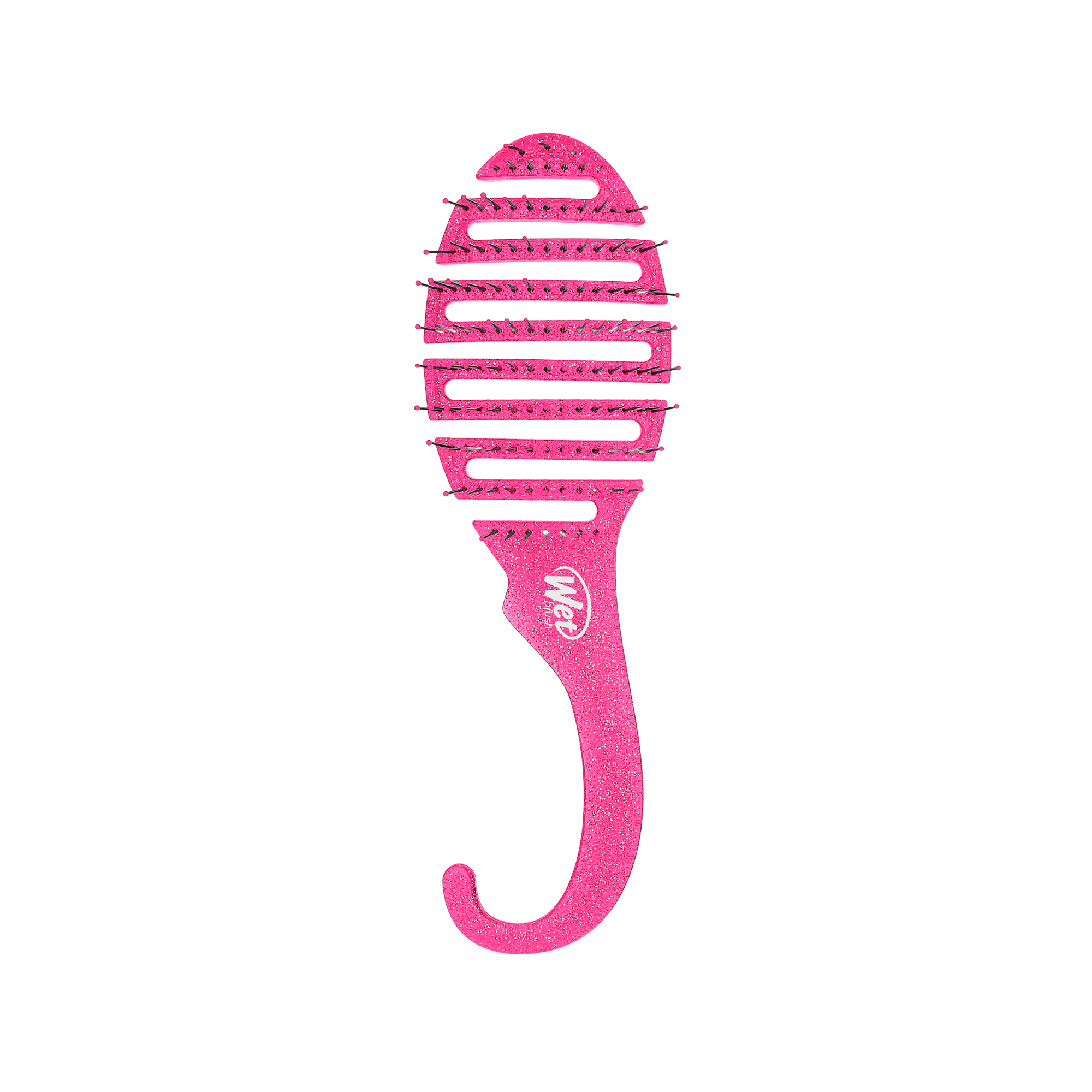 Wet Brush Shower Glitter Detangler Islak Saç Tarama Fırçası Pembe
