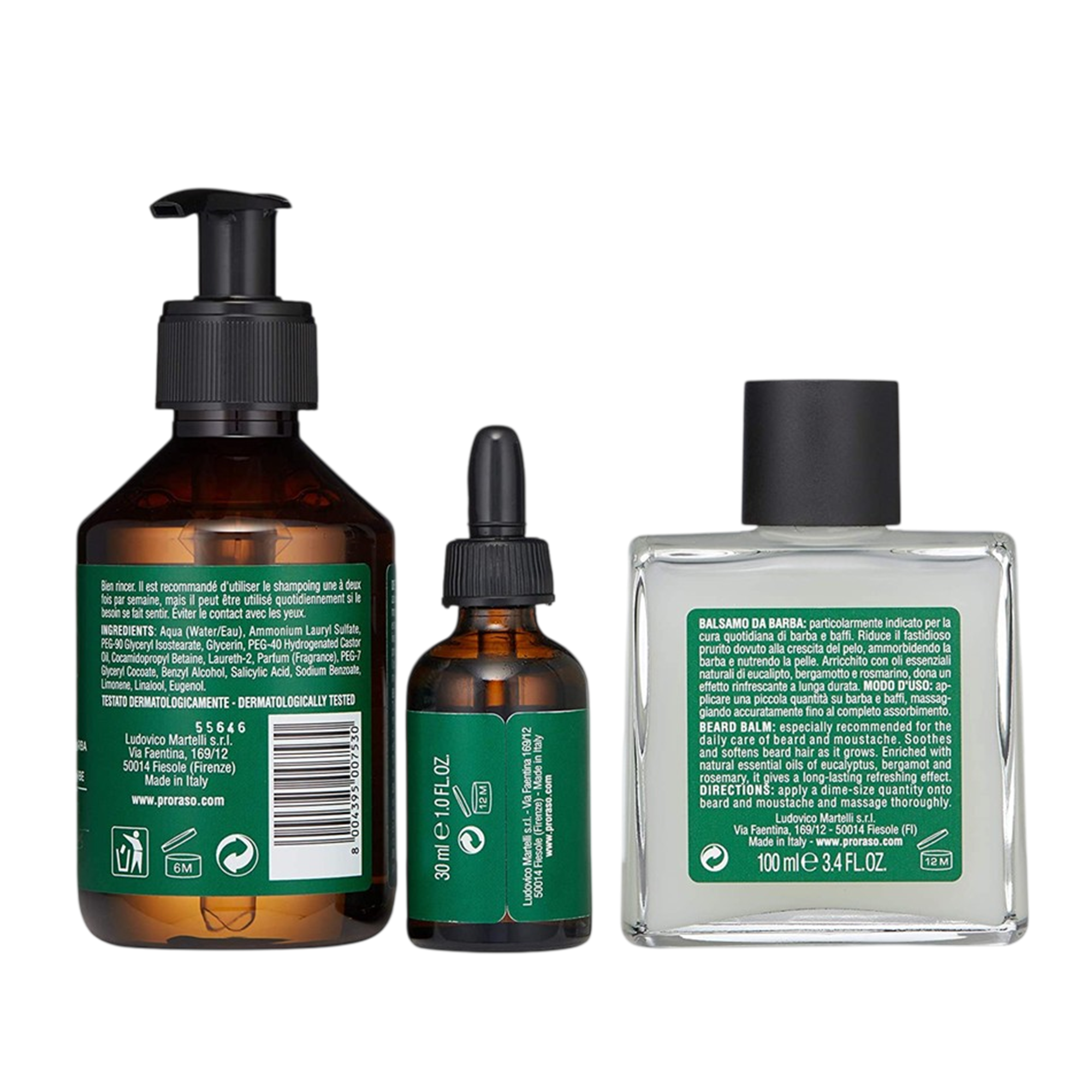Proraso Beard Refreshing Sakal Bakım Seti Arka Yüzü
