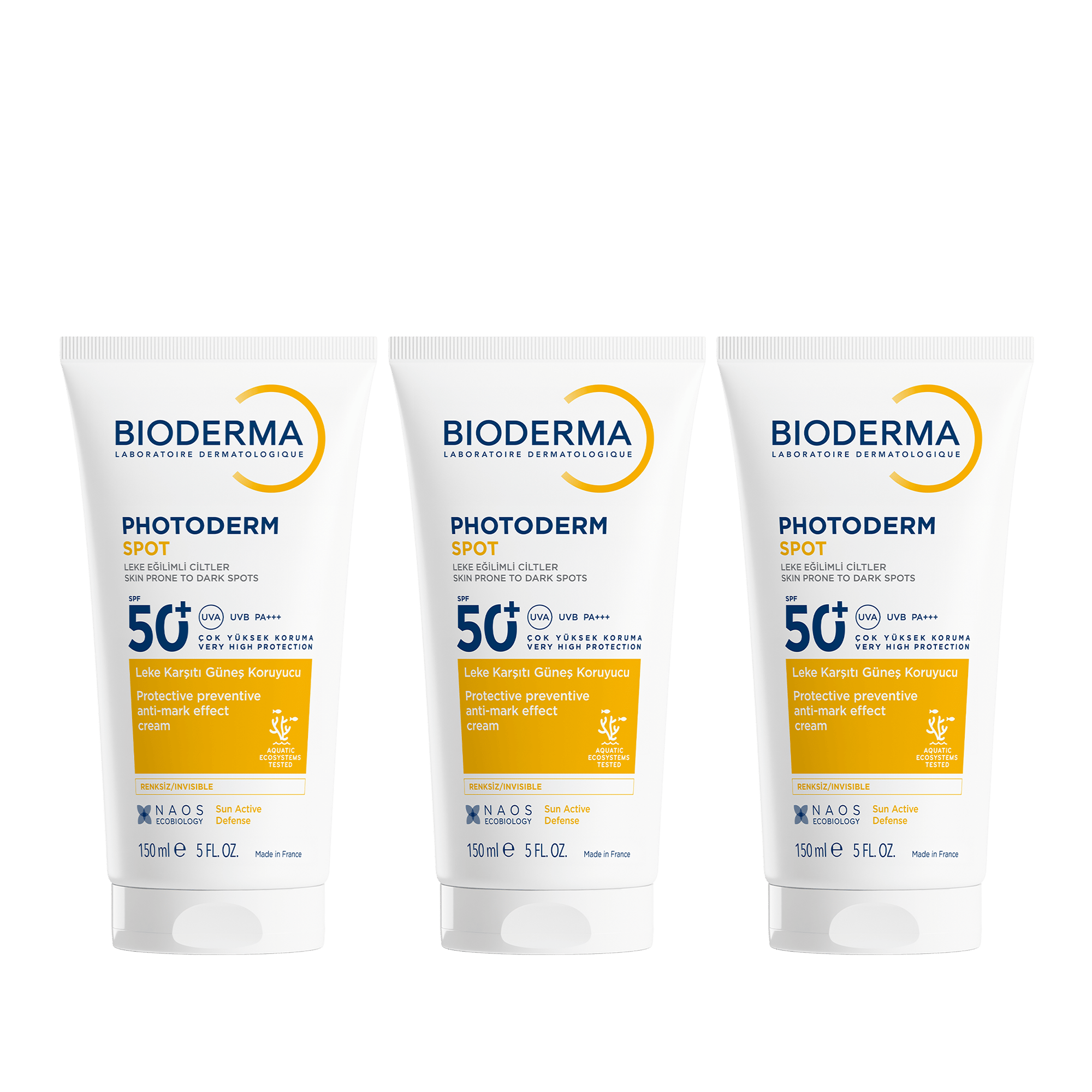 Bioderma Photoderm SPOT Spf50+ Leke Karşıtı Güneş Koruyucu Krem 150 ml x 3 Adet