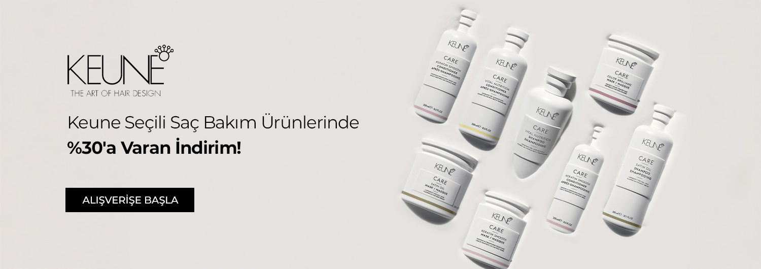 Keune Seçili Saç Bakım Ürünlerinde %30'a Varan İndirim!
