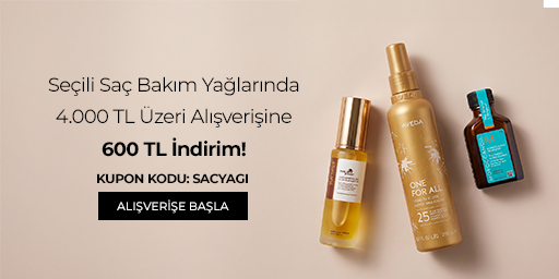Seçili Saç Bakım Yağlarında 4.000 TL Üzerine 600 TL İndirim