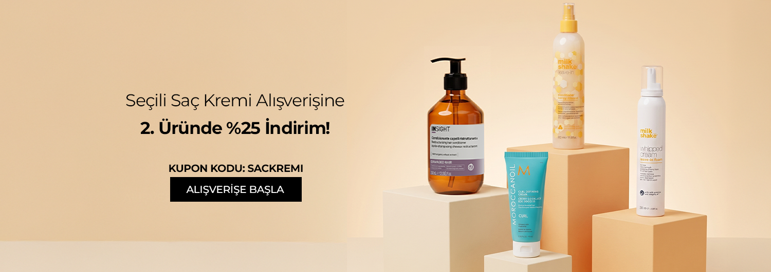 Seçili Saç Kremlerinde 2. Üründe %25 İndirim