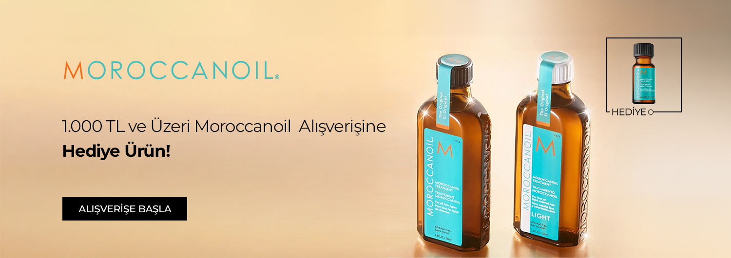 Tüm Moroccanoil Ürünlerinde 1.000 TL ve Üzeri Alışverişe Hediye