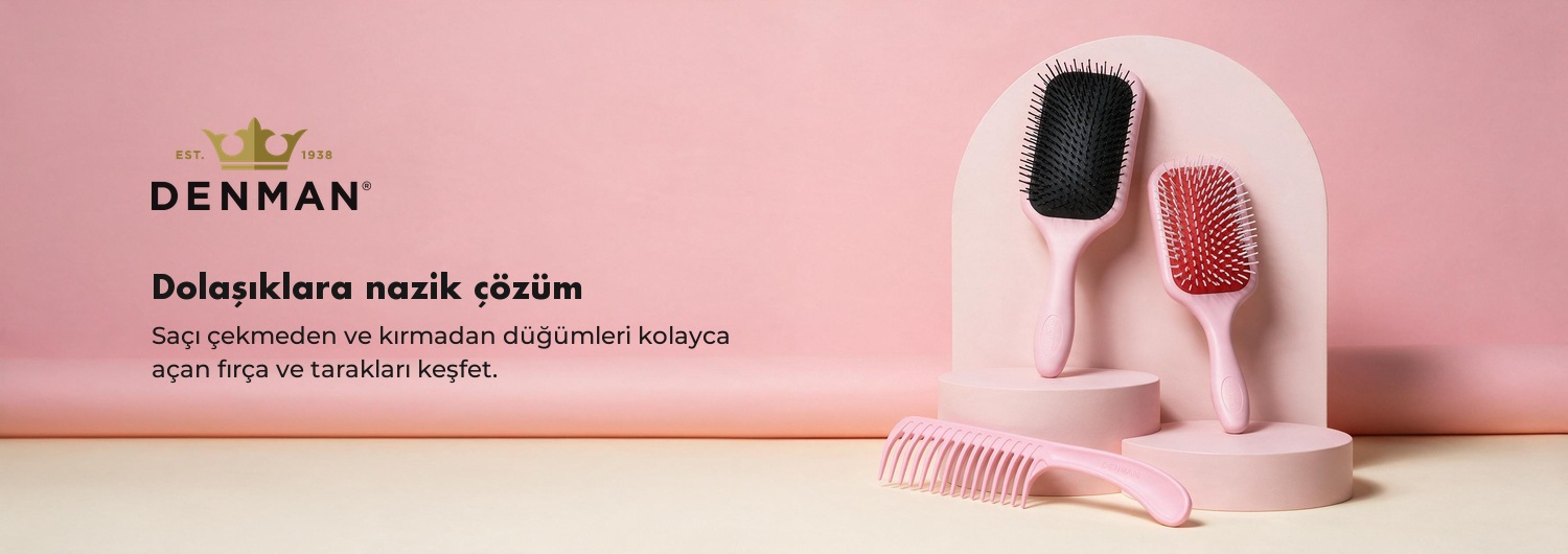 Denman Detangle Serisi Profesyonel Dolaşık Çözücü Fırçalar