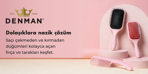 Denman Detangle Serisi Profesyonel Dolaşık Çözücü Fırçalar