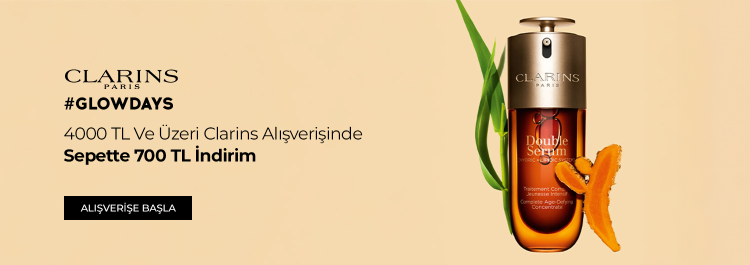 Kampanyadan SMS ve e-mail doğrulamalarını yapan kullanıcılar faydalanabilir. Sepette 700 TL indirim sağlanması için sepete en az 4000 TL ve üzeri seçili Clarins ürünü eklenmelidir.700 TL indirim ödeme ekranında sepet indirimi olarak görünecektir. Kısmi iade durumunda, iade sonrası kalan ürün tutarı kampanya koşulunu karşılamıyorsa, uygulanan 700 TL indirim iptal edilir ve iade tutarı bu doğrultuda yeniden hesaplanır. Bu nedenle iade tutarı, ürün fiyatından düşük çıkabilir veya iade tutarı oluşmayabilir.
