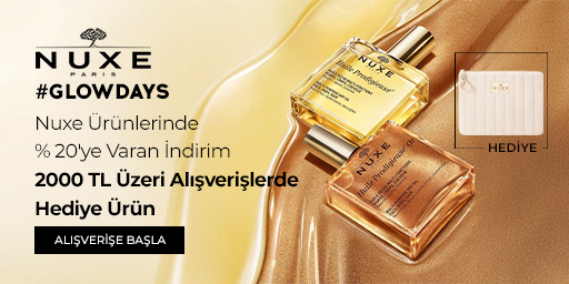 Nuxe Ürünlerinde %20'ye Varan İndirime Ek 2000 TL Üzeri Alışverişlerde Hediye Ürün!