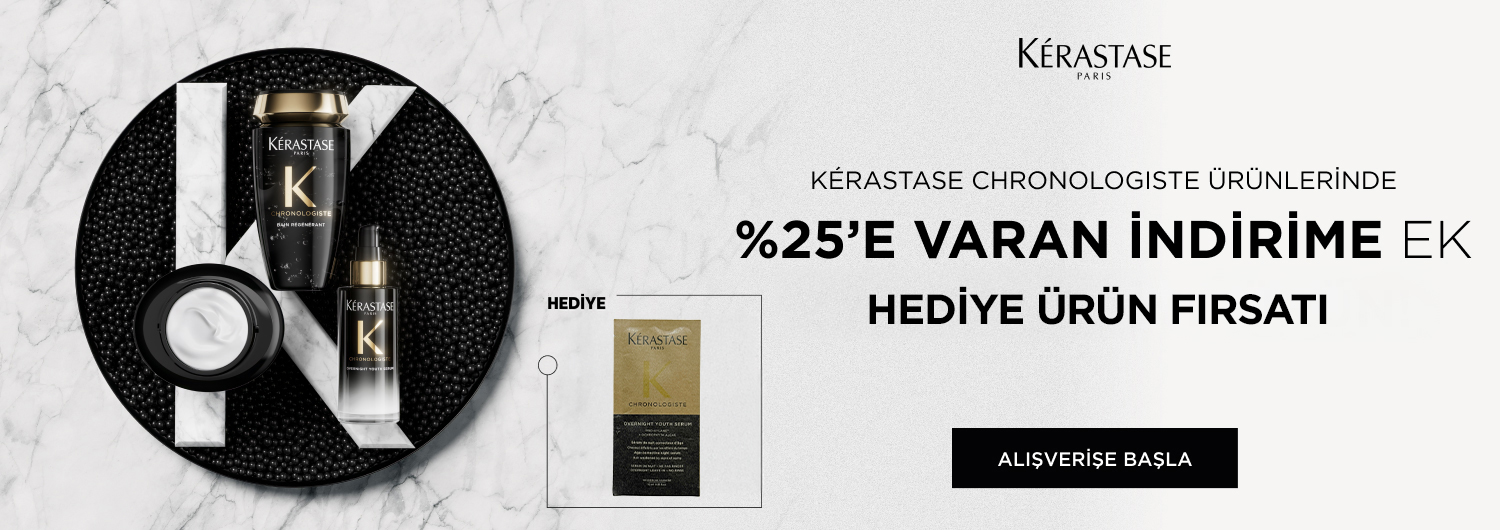 Kerastase Chronologiste ürünlerinde etiket fiyatına yansıtılmış %25’e varan indirime ek olarak, Kerastase Chronologiste Night Serum 10 ml hediye edilmektedir. Kısmi iade durumunda kalan sepet tutarı kampanya veya kargo bareminin altında kalırsa, sağlanan indirim ve kargo avantajı iade tutarından mahsup edilir; ayrıca ana ürün iadesinde hediye ürünlerin de iadesi zorunludur. Bu hesaplamalar nedeniyle iade tutarı, ürünün kampanya fiyatından düşük olabilir veya iade bakiyesi oluşmayabilir.