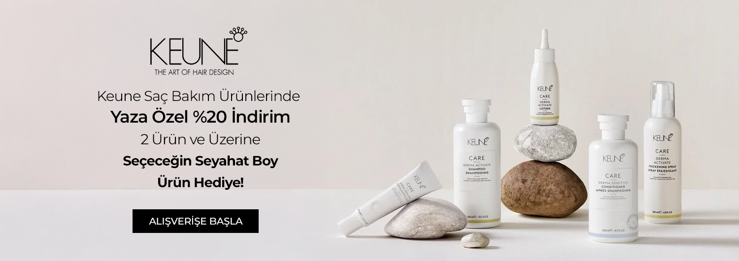 Kampanyadan yalnızca SMS ve e-posta doğrulaması yapılmış üyeler, sepetlerine
2 adet veya daha fazla Keune ürünü eklediklerinde,
sepet sayfasında yer alan "Promosyon Ürünler" kısmından sunulan
seyahat boyu ürünlerden birini seçerek faydalanabilirler.
Seçili Keune ürünlerinde geçerli olan yaza özel %20 indirimler ürün fiyatlarına yansıtılmış olup, sepette ek bir indirim uygulanmayacaktır.
Bu kampanya, her siparişte bir adet seyahat boyu hediye ile sınırlıdır.
Satın alınan ürünlerin iadesi durumunda, kampanya şartı (minimum 2 ürün) bozulacağı için
hediye ürünün de açılmamış ve hasarsız olarak iadesi zorunludur; aksi takdirde
hediye ürünün bedeli toplam iade tutarından mahsup edilecektir.
Ayrıca iade sonrası kalan sepet tutarı "Ücretsiz Kargo" alt limitinin altında kalırsa,
kampanya dahilinde alınmayan kargo ücreti iade tutarından düşülerek işlem yapılacaktır.