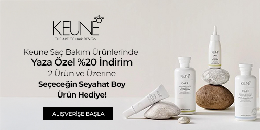 Kampanyadan yalnızca SMS ve e-posta doğrulaması yapılmış üyeler, sepetlerine
2 adet veya daha fazla Keune ürünü eklediklerinde,
sepet sayfasında yer alan "Promosyon Ürünler" kısmından sunulan
seyahat boyu ürünlerden birini seçerek faydalanabilirler.
Seçili Keune ürünlerinde geçerli olan yaza özel %20 indirimler ürün fiyatlarına yansıtılmış olup, sepette ek bir indirim uygulanmayacaktır.
Bu kampanya, her siparişte bir adet seyahat boyu hediye ile sınırlıdır.
Satın alınan ürünlerin iadesi durumunda, kampanya şartı (minimum 2 ürün) bozulacağı için
hediye ürünün de açılmamış ve hasarsız olarak iadesi zorunludur; aksi takdirde
hediye ürünün bedeli toplam iade tutarından mahsup edilecektir.
Ayrıca iade sonrası kalan sepet tutarı "Ücretsiz Kargo" alt limitinin altında kalırsa,
kampanya dahilinde alınmayan kargo ücreti iade tutarından düşülerek işlem yapılacaktır.