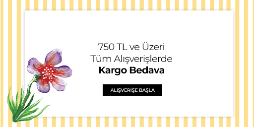 Tüm alışverişlerde sepetinize en az 1 adet eklediğinizde,
yalnızca DHL kargo seçeneğinde geçerli olmak üzere ücretsiz kargo
avantajı tanımlanacaktır. Her müşterinin yalnızca bir kez yararlanabileceği bu kampanya
kapsamında alınan ürünlerin iade edilmesi durumunda; iade sonrası kalan sepet içeriği
kampanya şartlarını (seçili ürün şartı) karşılamıyorsa, başlangıçta tahsil edilmeyen
kargo ücreti iade tutarından mahsup edilerek ödeme yapılacaktır.