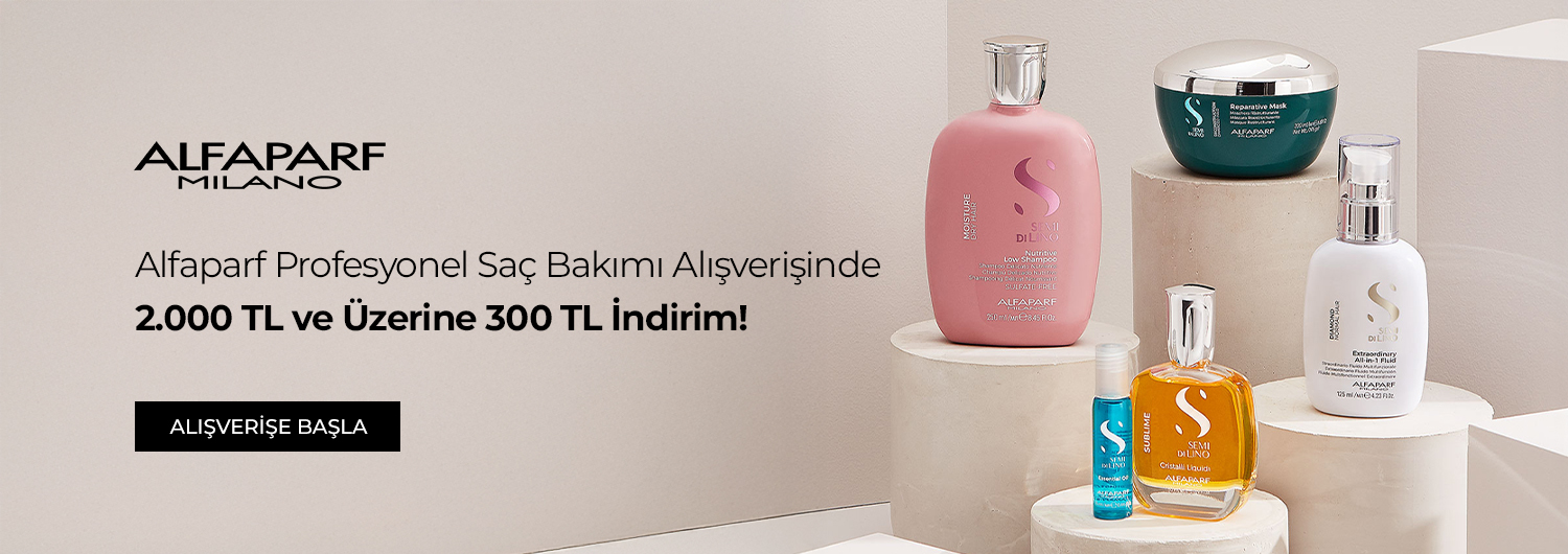 Bundle (set) stok kodlu ürünler dahil değildir; sadece kampanya altında listelenen tüm ürünler dahildir.
300 TL indirim ürün fiyatlarına doğrudan yansıtılmıştır.
Kampanyadan yararlanmak için sepete eklenen Alfaparf ürünleri indirimli fiyatlar üzerinden hesaplanacaktır. Kısmi iade durumunda, iade tutarı ürünün satın alınan
indirimli fiyatı üzerinden hesaplanır.
İndirim doğrudan ürün bazlı uygulandığı için, iade edilen ürünün net tutarı hesabınıza aktarılır; ancak kampanya kapsamı dışındaki diğer sepet avantajları veya kargo baremleri bu iadeden dolayı değişiklik gösterebilir.