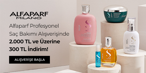 Bundle (set) stok kodlu ürünler dahil değildir; sadece kampanya altında listelenen tüm ürünler dahildir.
300 TL indirim ürün fiyatlarına doğrudan yansıtılmıştır.
Kampanyadan yararlanmak için sepete eklenen Alfaparf ürünleri indirimli fiyatlar üzerinden hesaplanacaktır. Kısmi iade durumunda, iade tutarı ürünün satın alınan
indirimli fiyatı üzerinden hesaplanır.
İndirim doğrudan ürün bazlı uygulandığı için, iade edilen ürünün net tutarı hesabınıza aktarılır; ancak kampanya kapsamı dışındaki diğer sepet avantajları veya kargo baremleri bu iadeden dolayı değişiklik gösterebilir.
