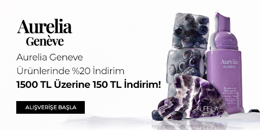 Aurelia Geneve Cilt Bakım Rutininizde %20 indirime ek 1.500 TL ve Üzeri Alışverişlerde 150 TL İndirim!