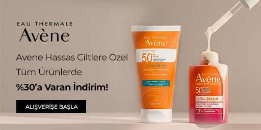 Bundle (set) stok kodlu ürünler dahil değildir; sadece kampanya altında listelenen tüm ürünler dahildir.
%30'a varan indirim ürün fiyatlarına doğrudan yansıtılmıştır.
Kampanyadan yararlanmak için sepete eklenen Avene ürünleri indirimli fiyatlar üzerinden hesaplanacaktır. Kısmi iade durumunda, iade tutarı ürünün satın alınan
indirimli fiyatı üzerinden hesaplanır.
İndirim doğrudan ürün bazlı uygulandığı için, iade edilen ürünün net tutarı hesabınıza aktarılır; ancak kampanya kapsamı dışındaki diğer sepet avantajları veya kargo baremleri bu iadeden dolayı değişiklik gösterebilir.