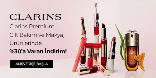 Clarins Premium Cilt Bakım ve Makyaj Ürünlerinde %30’a Varan İndirim!