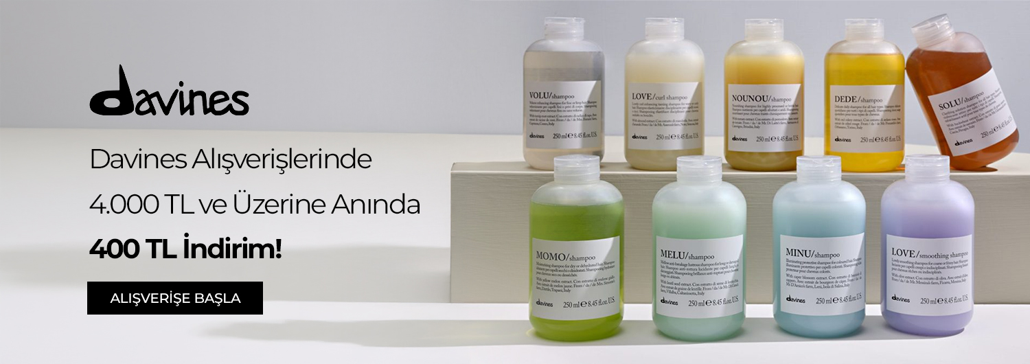 Bundle (set) stok kodlu ürünler dahil değildir; sadece kampanya altında listelenen tüm ürünler dahildir.
4.000 TL ve üzerine 400 TL indirim sepet fiyatlarına yansıtılacaktır.
Kampanyadan yararlanmak için sepete eklenen Davines ürünleri indirimli fiyatlar üzerinden hesaplanacaktır. Kısmi iade durumunda, iade tutarı ürünün satın alınan
indirimli fiyatı üzerinden hesaplanır.
İndirim doğrudan ürün bazlı uygulandığı için, iade edilen ürünün net tutarı hesabınıza aktarılır; ancak kampanya kapsamı dışındaki diğer sepet avantajları veya kargo baremleri bu iadeden dolayı değişiklik gösterebilir.