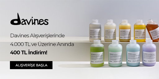 Davines Alışverişlerinde 4.000 TL ve Üzerine Anında 400 TL İndirim!