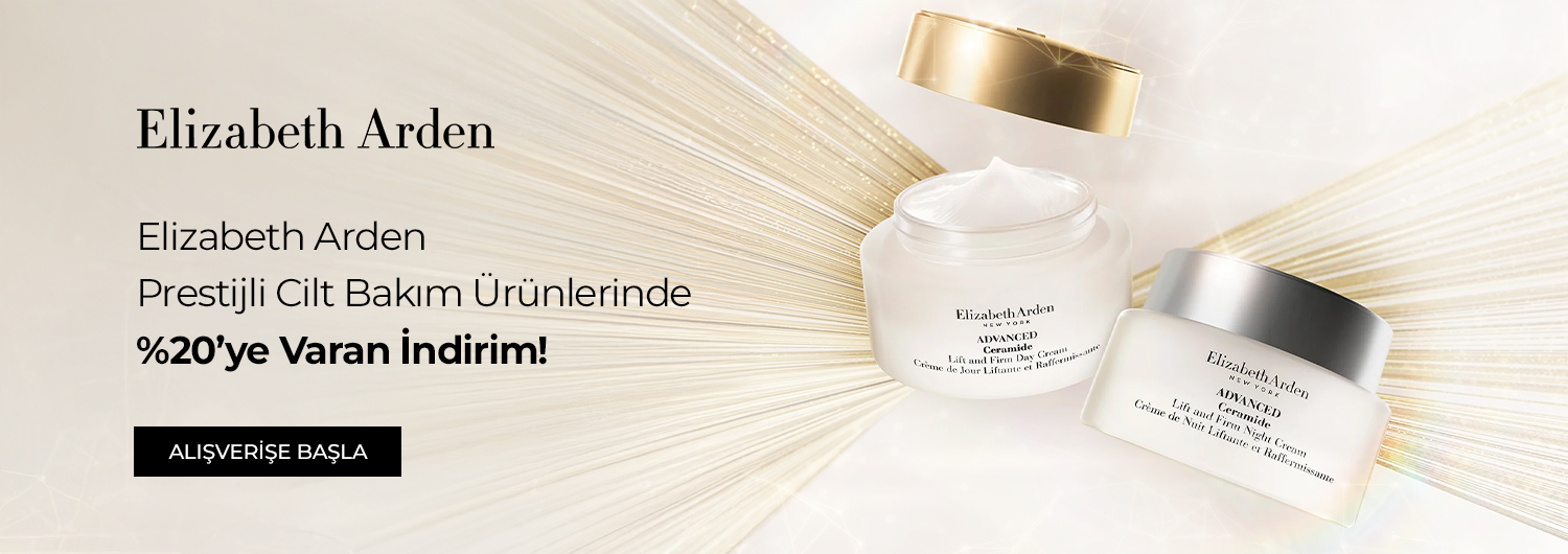Bundle (set) stok kodlu ürünler dahil değildir; sadece kampanya altında listelenen tüm ürünler dahildir.
%20’ye Varan indirim ürün fiyatlarına doğrudan yansıtılmıştır.
Kampanyadan yararlanmak için sepete eklenen Elizabeth Arden ürünleri indirimli fiyatlar üzerinden hesaplanacaktır. Kısmi iade durumunda, iade tutarı ürünün satın alınan
indirimli fiyatı üzerinden hesaplanır.
İndirim doğrudan ürün bazlı uygulandığı için, iade edilen ürünün net tutarı hesabınıza aktarılır; ancak kampanya kapsamı dışındaki diğer sepet avantajları veya kargo baremleri bu iadeden dolayı değişiklik gösterebilir.