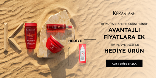 Kérastase Soleil ürünlerinde avantajlı fiyatlara ek, tüm alışverişlerde hediye ürün!