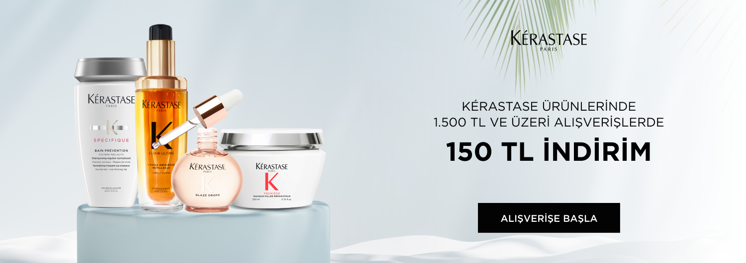 Bundle (set) stok kodlu ürünler dahil değildir; sadece kampanya altında listelenen tüm ürünler dahildir.
150 TL indirim sepet fiyatına doğrudan yansıtılmıştır.
Kampanyadan yararlanmak için sepete eklenen Kerastase ürünleri indirimli fiyatlar üzerinden hesaplanacaktır. Kısmi iade durumunda, iade tutarı ürünün satın alınan
indirimli fiyatı üzerinden hesaplanır.
İndirim doğrudan ürün bazlı uygulandığı için, iade edilen ürünün net tutarı hesabınıza aktarılır; ancak kampanya kapsamı dışındaki diğer sepet avantajları veya kargo baremleri bu iadeden dolayı değişiklik gösterebilir. Kampanya dahilindeki siparişlerde kısmi iade yapılması durumunda, iade edilecek tutar ürünün satın alındığı net
indirimli fiyatı üzerinden hesaplanarak tarafınıza aktarılır. İndirim doğrudan sepet bazında uygulandığı için, iade sonrasında kalan sepet tutarınız kampanya limitlerinin altına düşerse, kampanya kapsamı dışındaki diğer sepet avantajları veya kargo baremleri bu iadeden dolayı değişiklik gösterebilir.