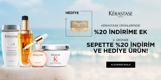 Kérastase ürünlerinde %20 indirime ek, 2. üründe sepette %20 indirim ve hediye ürün!