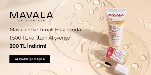 Mavala El ve Tırnak Bakımında 1.500 TL ve Üzeri Alışverişe 200 TL İndirim!